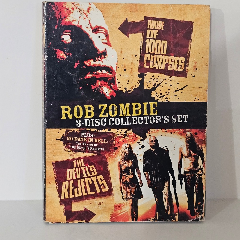 Rob Zombie 3-Disc Collector's Set House of 1000 Corpses The Devils Rejects DVD
